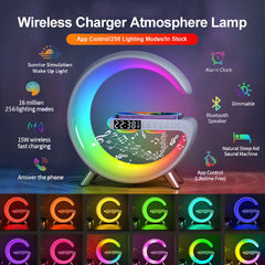 Bluetooth Speaker Wireless Charger Lamp